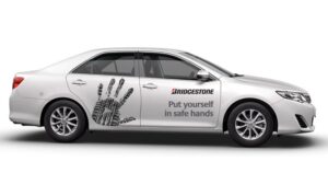 Bridgestone fleet branding hands