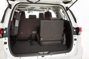 Toyota Fortuner novated rear seats folding