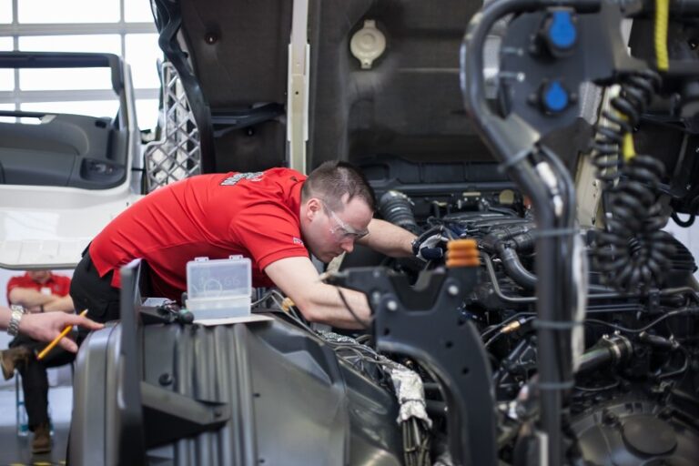 Scania truck workshop reduces maintenance downtime