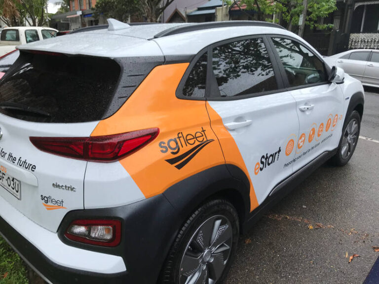 SG Fleet estart Hyundai Kona electric vehicle