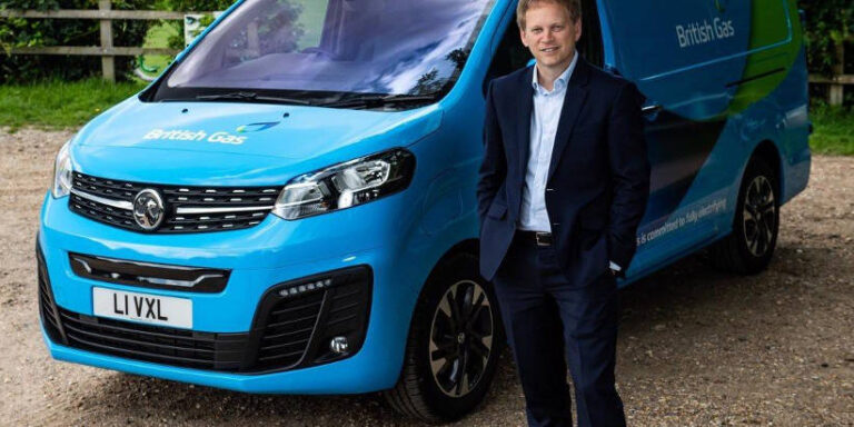 Electric van British Gas Vauxhall Matthew Bateman Managing Director