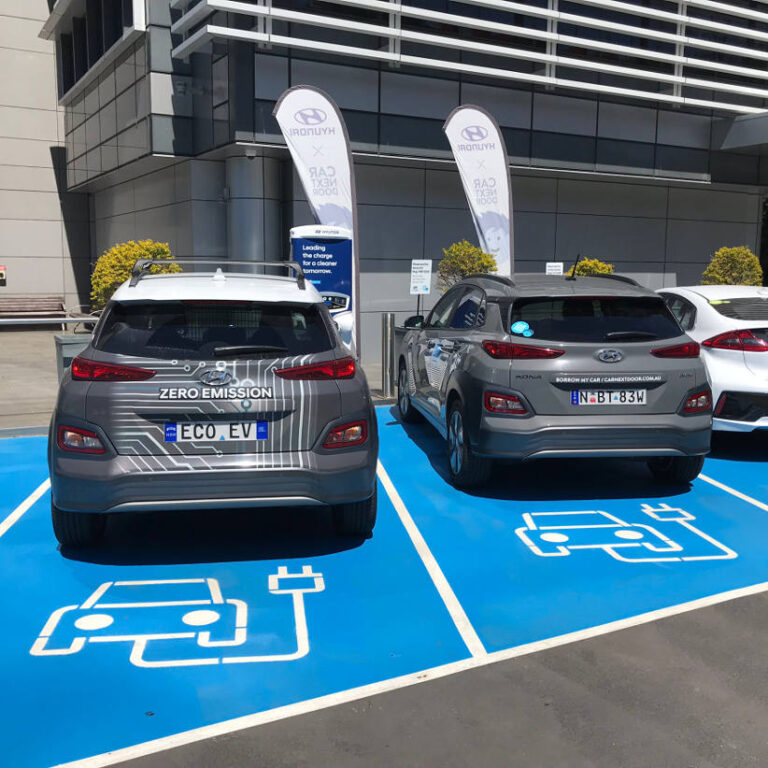 An electric vehicle charging station for Hyundai