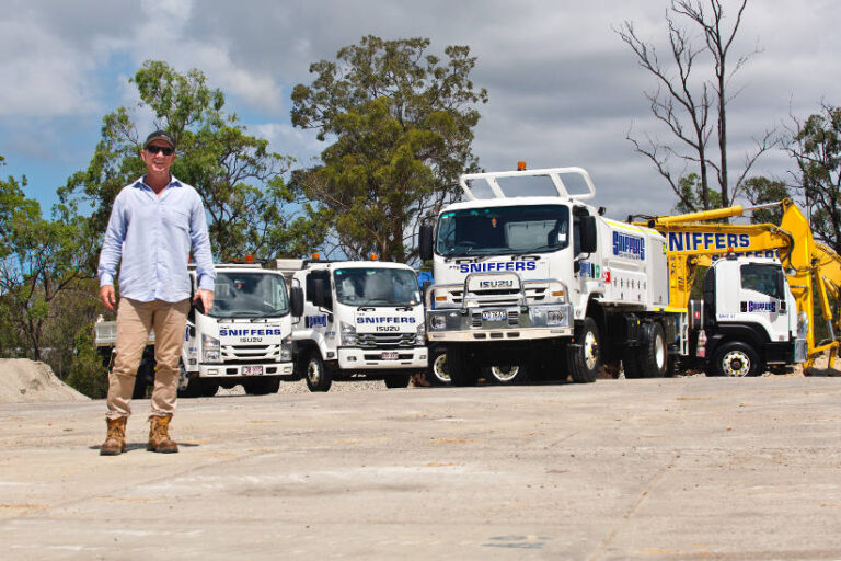 The owner of Sniffers Group civil constructioon trucks in QLD