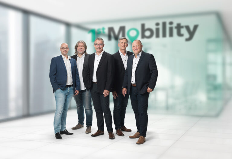 1st Mobility AG founders standing together based in Europe