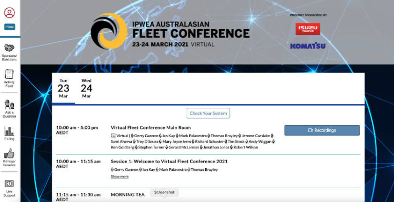 IPWEA 2021 virtual online fleet conference