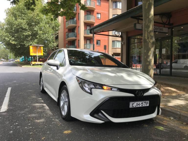 Toyota Corolla Ascent sport in the city