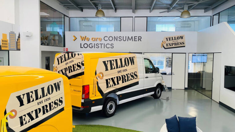 Yellow Express uses VW Crafter vans