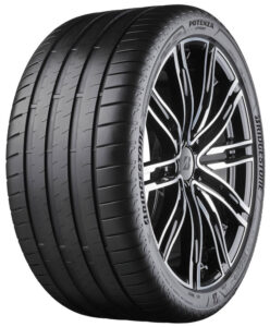 tread pattern on new Bridgestone potenza tyre