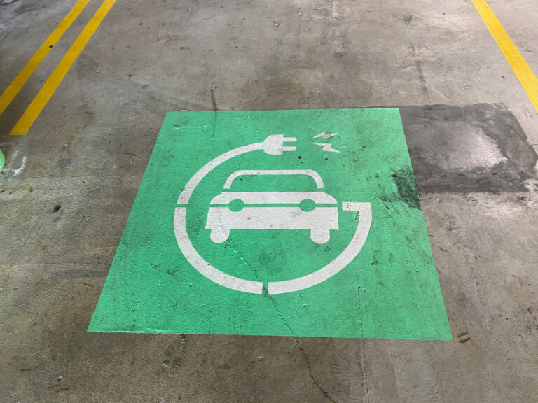 Electric vehicle parking space