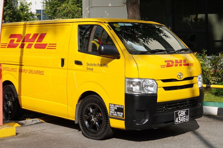 DHL trials Michelin airless tyre Fleet Auto News