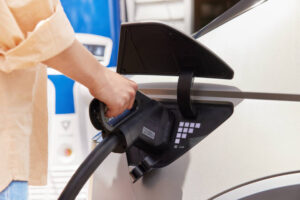 Latest Hyundai EV IONIQ5 charging an ebike