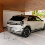 Latest Hyundai EV IONIQ5 charging an ebike