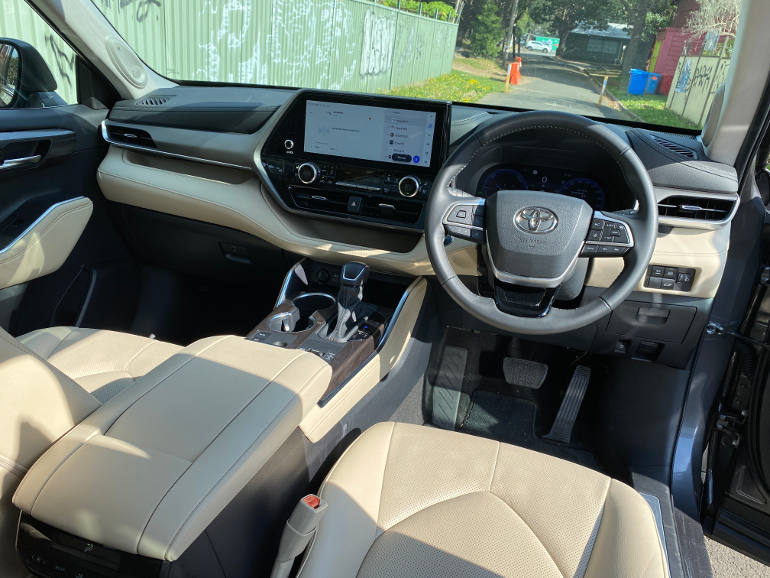 Toyota Kluger interior packed with storage solutions