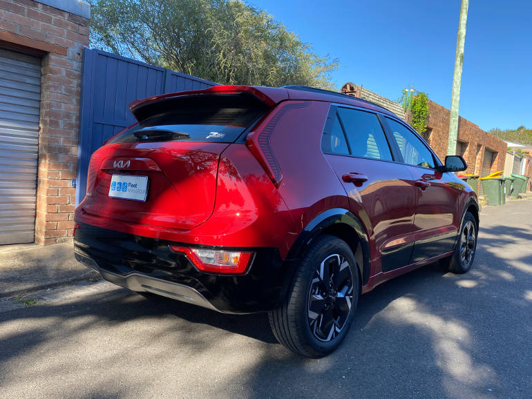 Kia Niro in red electric fleet car