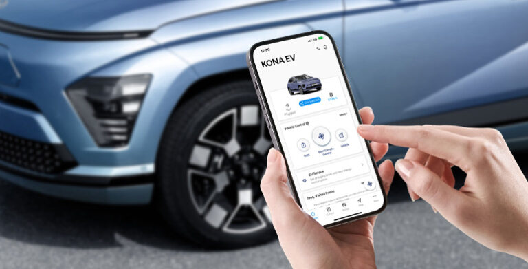 Latest Kona EV fleet model bluelink