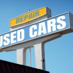 Used car sales sign