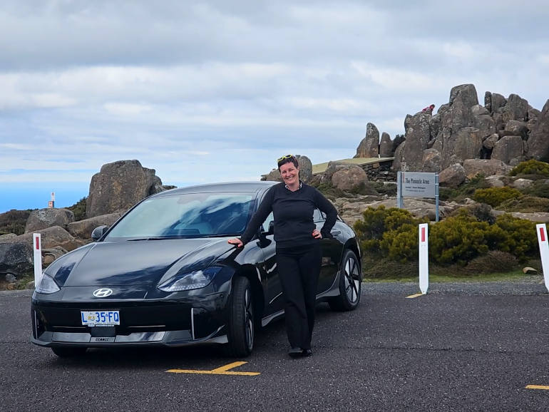 Andrea Persico latest Hyundai EV IONIQ 6 in Tasmania Hobart