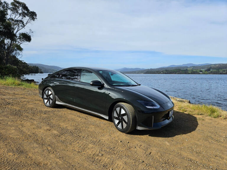Hyundai electric car IONIQ 6 in Tasmania Hobart