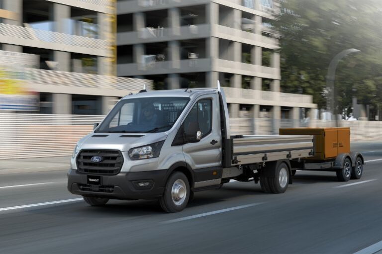Ford Transit comes as a cab chassis ute that ca tow