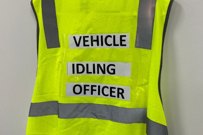Vehicle Idling Officer jacket high vis vest