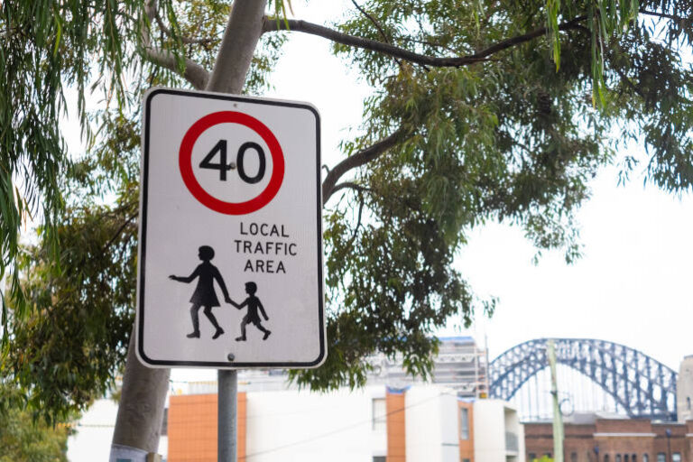 40kmh traffic signage Sydney