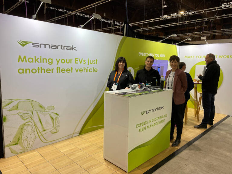 Smartrak team at the trade display