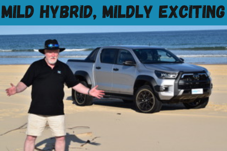 Toyota Hilux on the beach