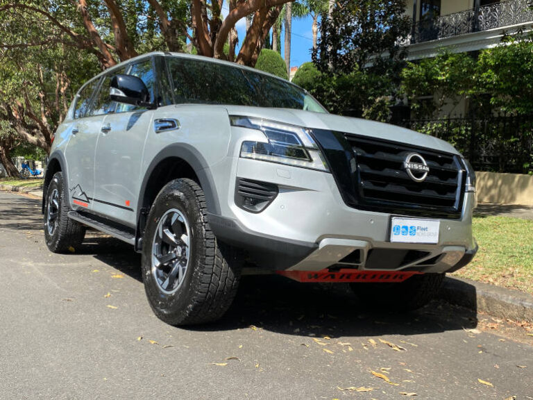 nissan patrol parked on street