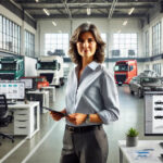 fleet manager in workshop