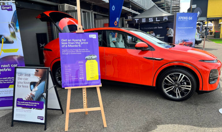 car at display to sell novated leasing