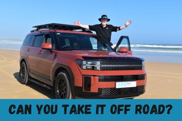 Hyundai Santa Fe on Stockton beach